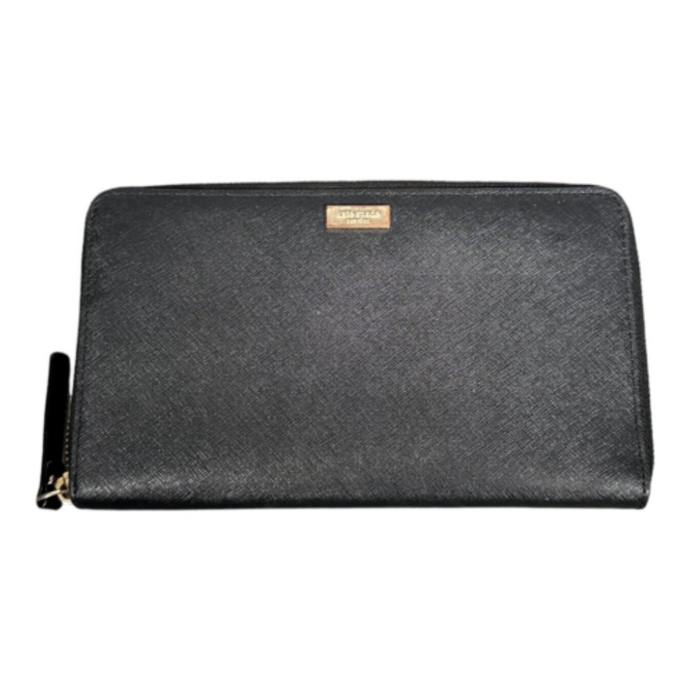 Kate Spade New York Talla Laurel Way Zip Around Travel Wallet Clutch Black XL